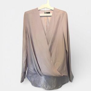 Rag & Bone Lavender 100% Silk Blouse - Beautiful Drape - Small